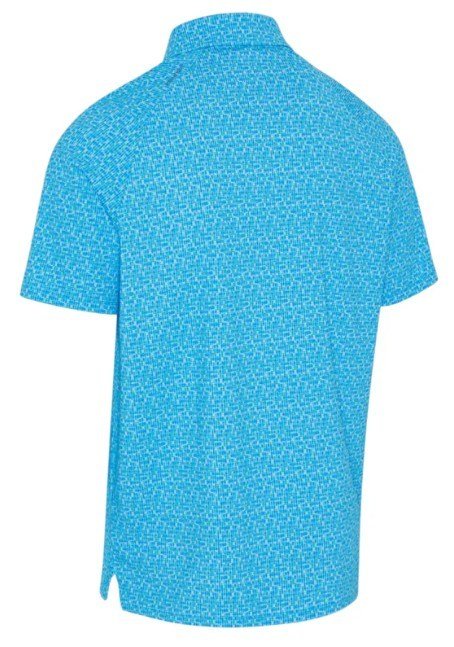 Callaway Tile Gingham Print pánske polo, brilliant blue