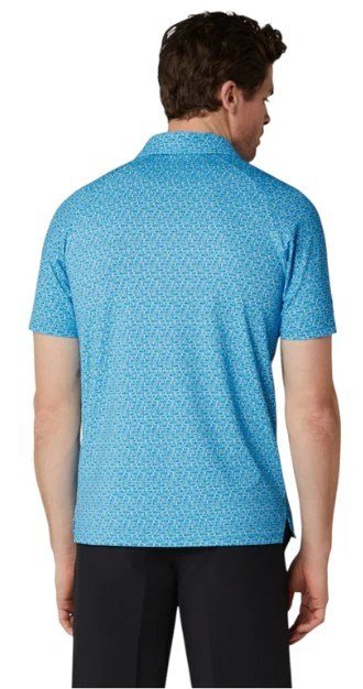 Callaway Tile Gingham Print pánske polo, brilliant blue