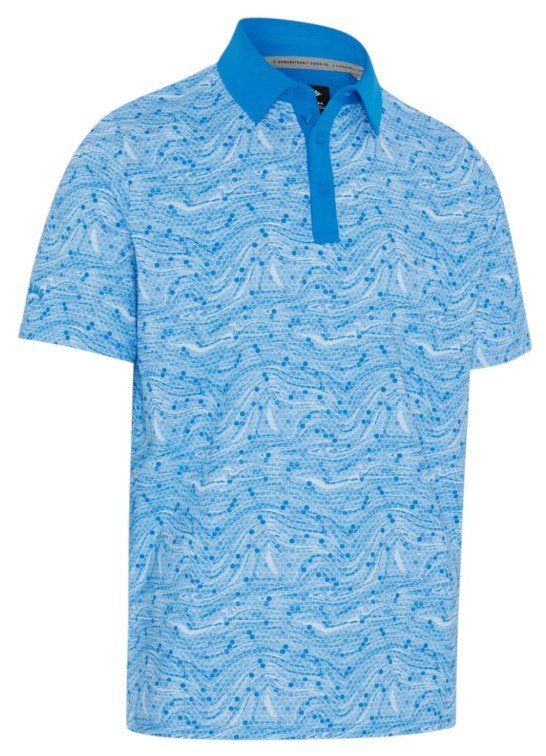 Callaway Hex Marble pánske polo, brilliant blue