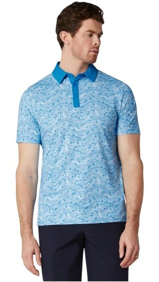 Callaway Hex Marble pánske polo, brilliant blue