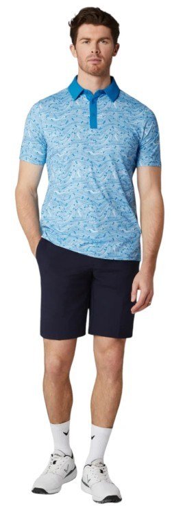 Callaway Hex Marble pánske polo, brilliant blue