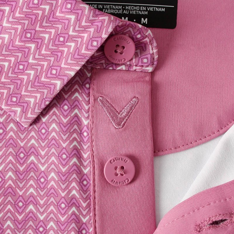 Callaway Timeless Chev pánske polo, rose boquet