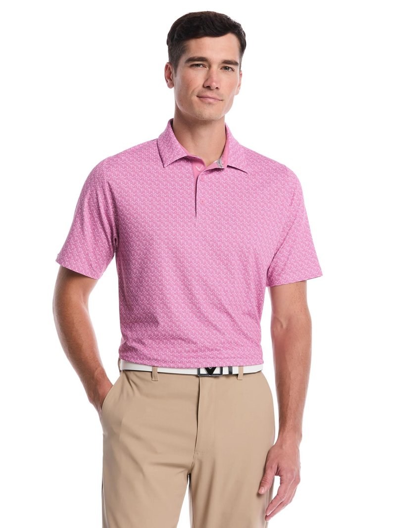 Callaway Timeless Chev pánske polo, rose boquet