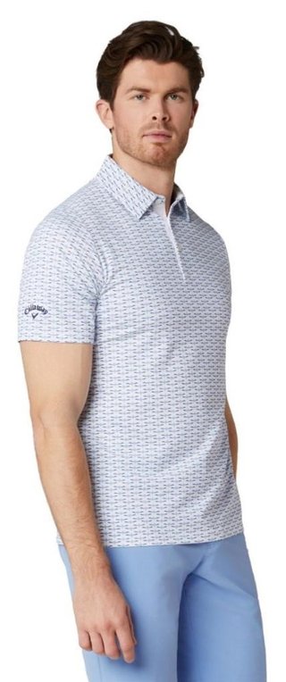 Callaway Albatross Geo Print pánske polo, bright white