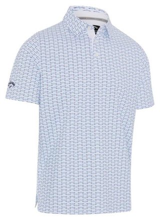 Callaway Albatross Geo Print pánske polo, bright white