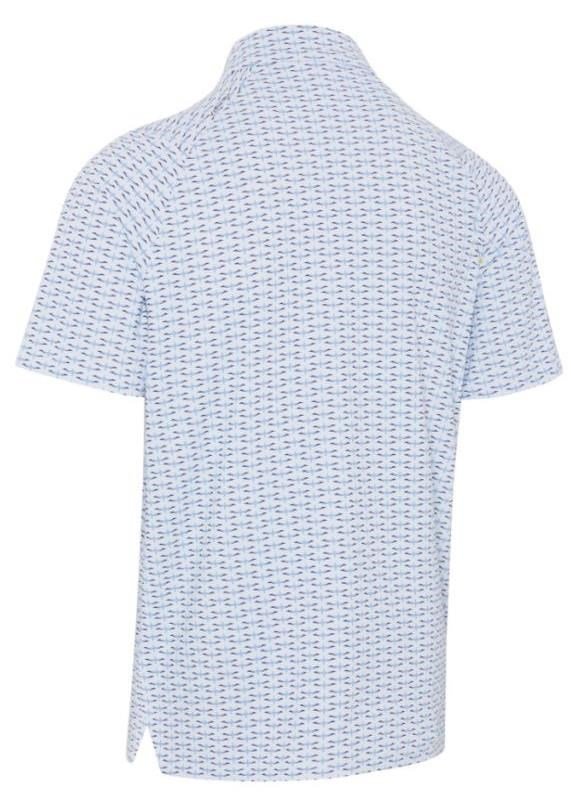 Callaway Albatross Geo Print pánske polo, bright white