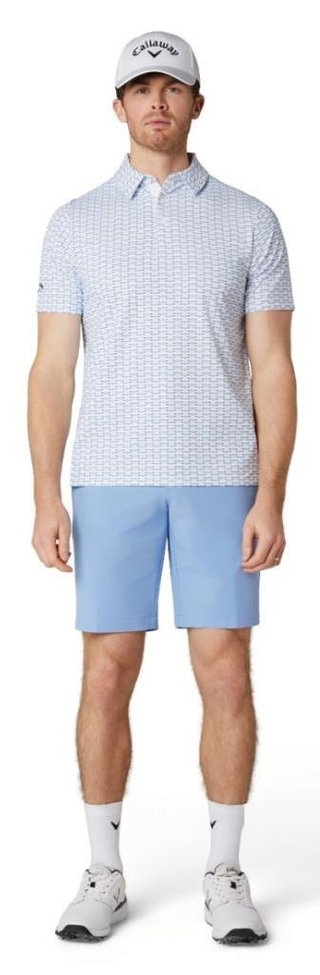 Callaway Albatross Geo Print pánske polo, bright white