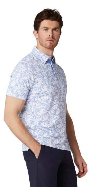 Callaway Chev Botanical pánske polo, vista blue