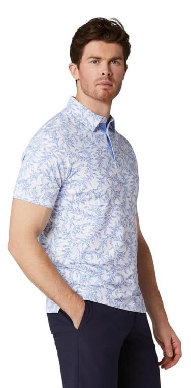 Callaway Chev Botanical pánske polo, vista blue