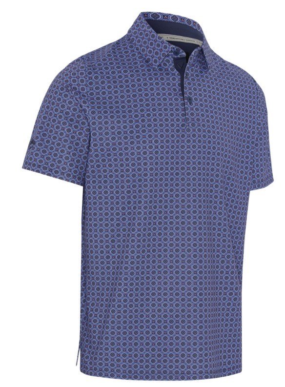 Callaway Club Print pánske polo, peacoat