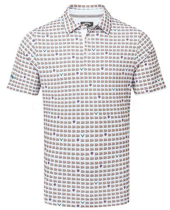 Callaway One Pimento pánske polo, bright white