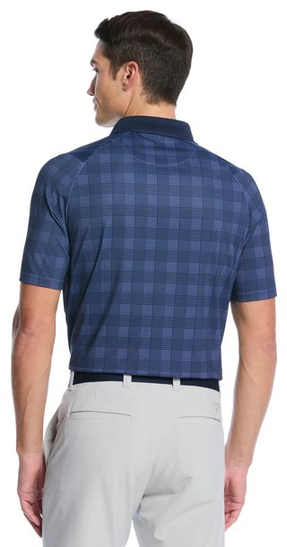 Callaway ChevPlaid Print pánske polo, navy