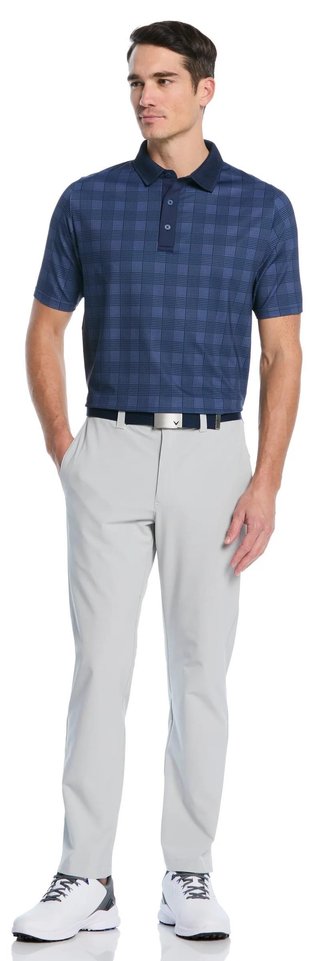 Callaway ChevPlaid Print pánske polo, navy