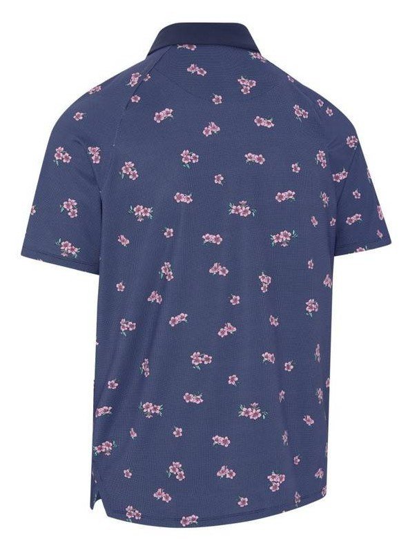Callaway Azalea Gingham pánske polo, peacoat