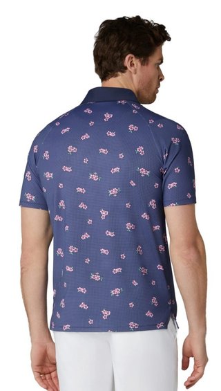 Callaway Azalea Gingham pánske polo, peacoat