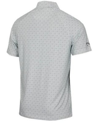 Callaway Foulard Printed pánske polo, bright white