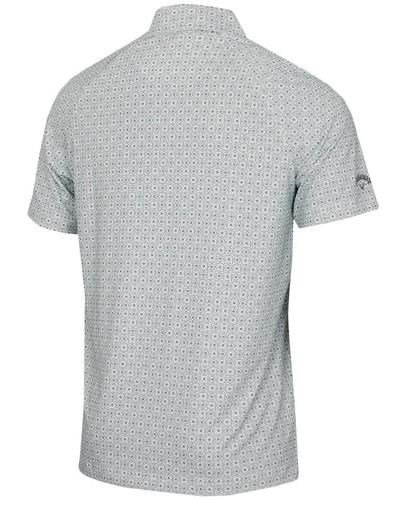 Callaway Foulard Printed pánske polo, bright white