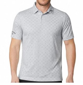 Callaway Foulard Printed pánske polo, bright white