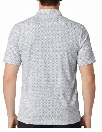 Callaway Foulard Printed pánske polo, bright white