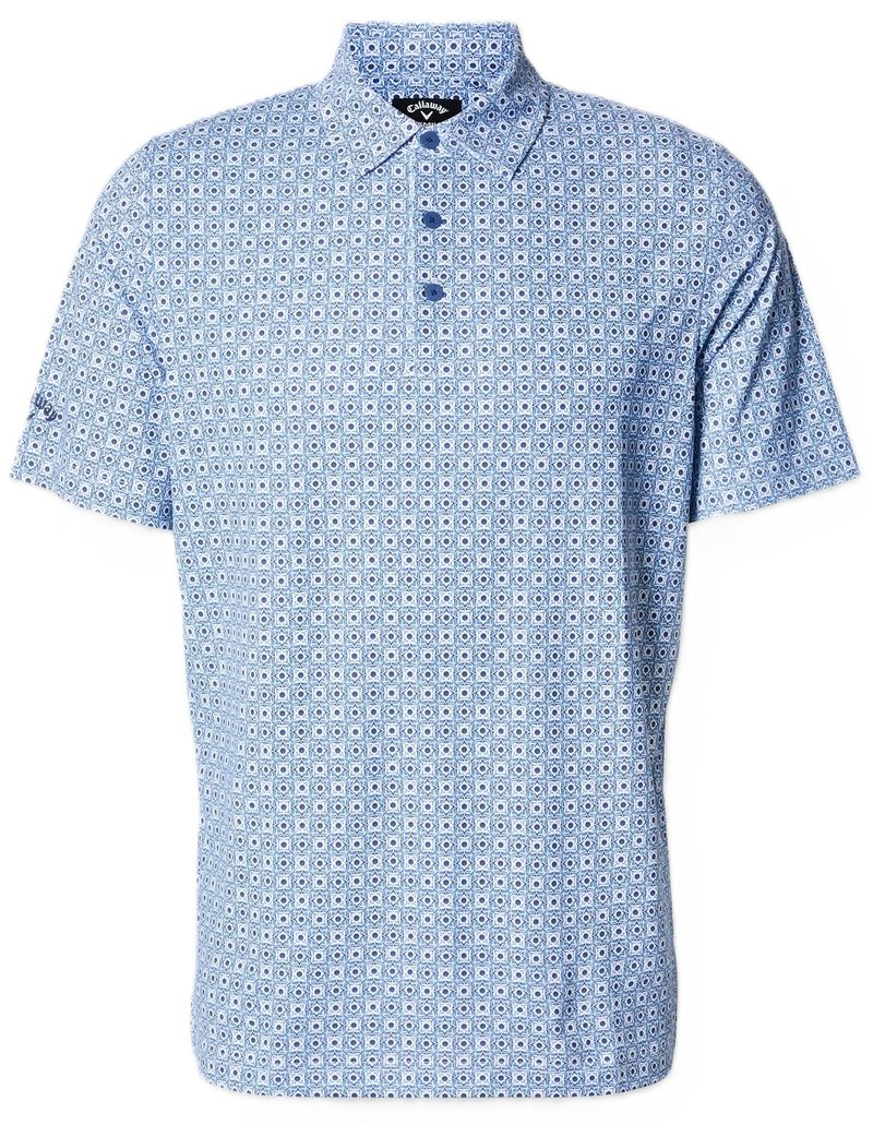 Callaway Foulard Printed pánske polo, peacoat