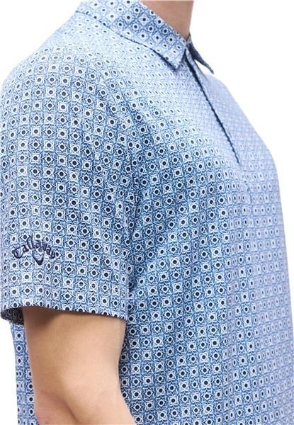 Callaway Foulard Printed pánske polo, peacoat