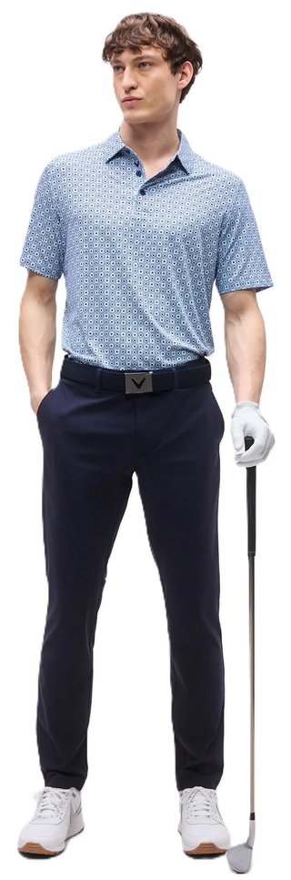 Callaway Foulard Printed pánske polo, peacoat