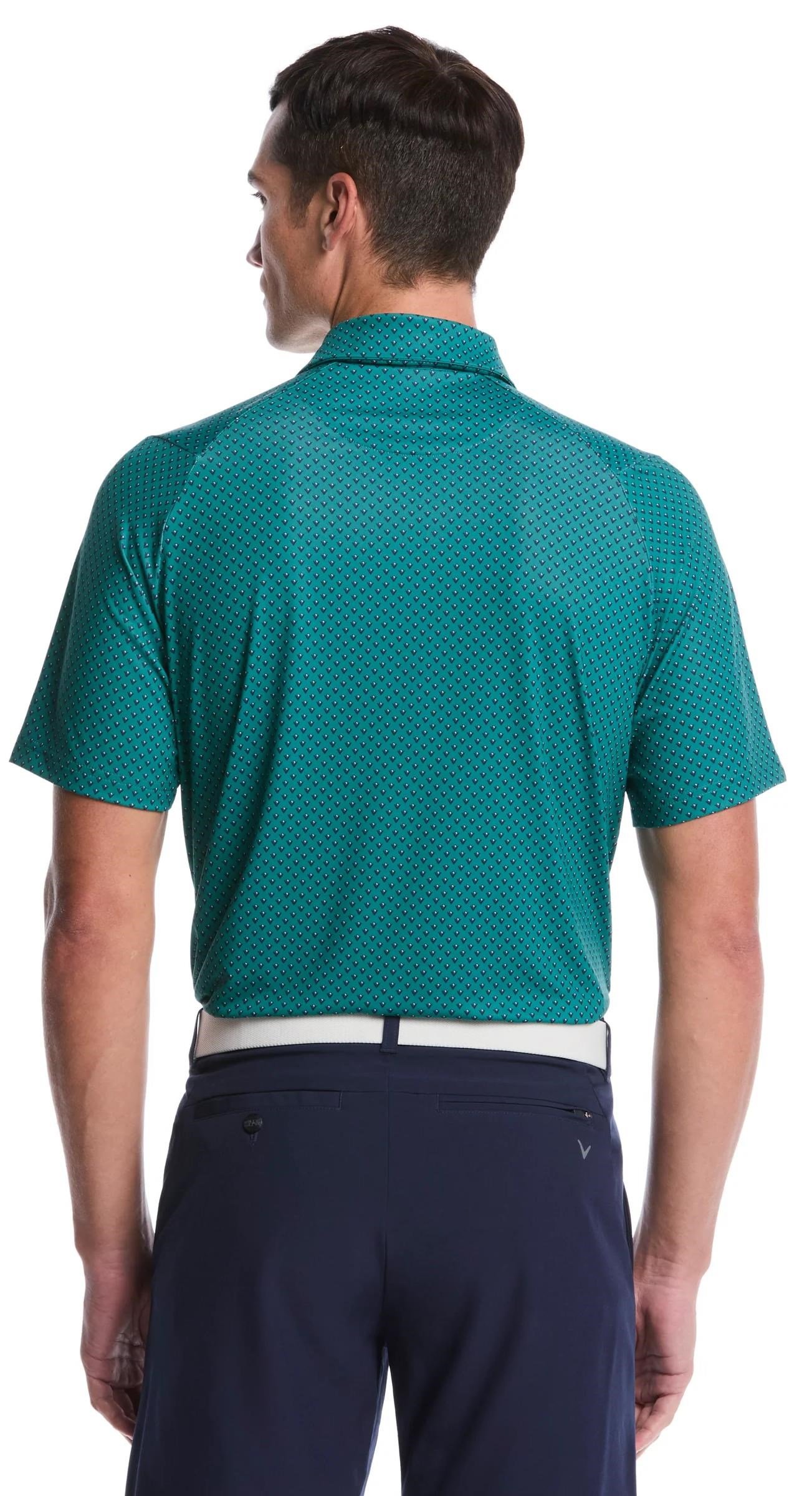 Callaway Trademark Golf Printed pánske polo, galapagos green