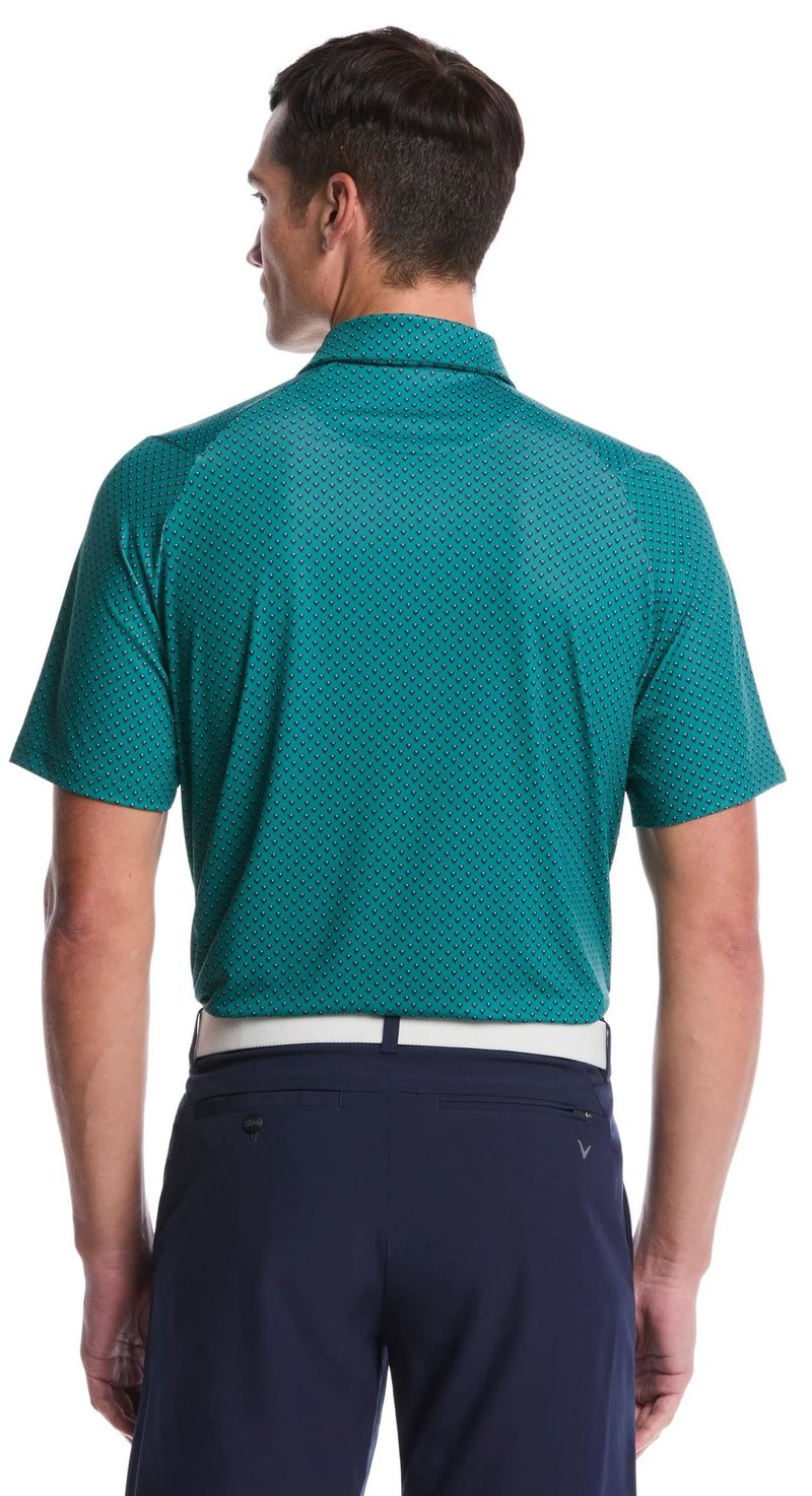 Callaway Trademark Golf Printed pánske polo, galapagos green