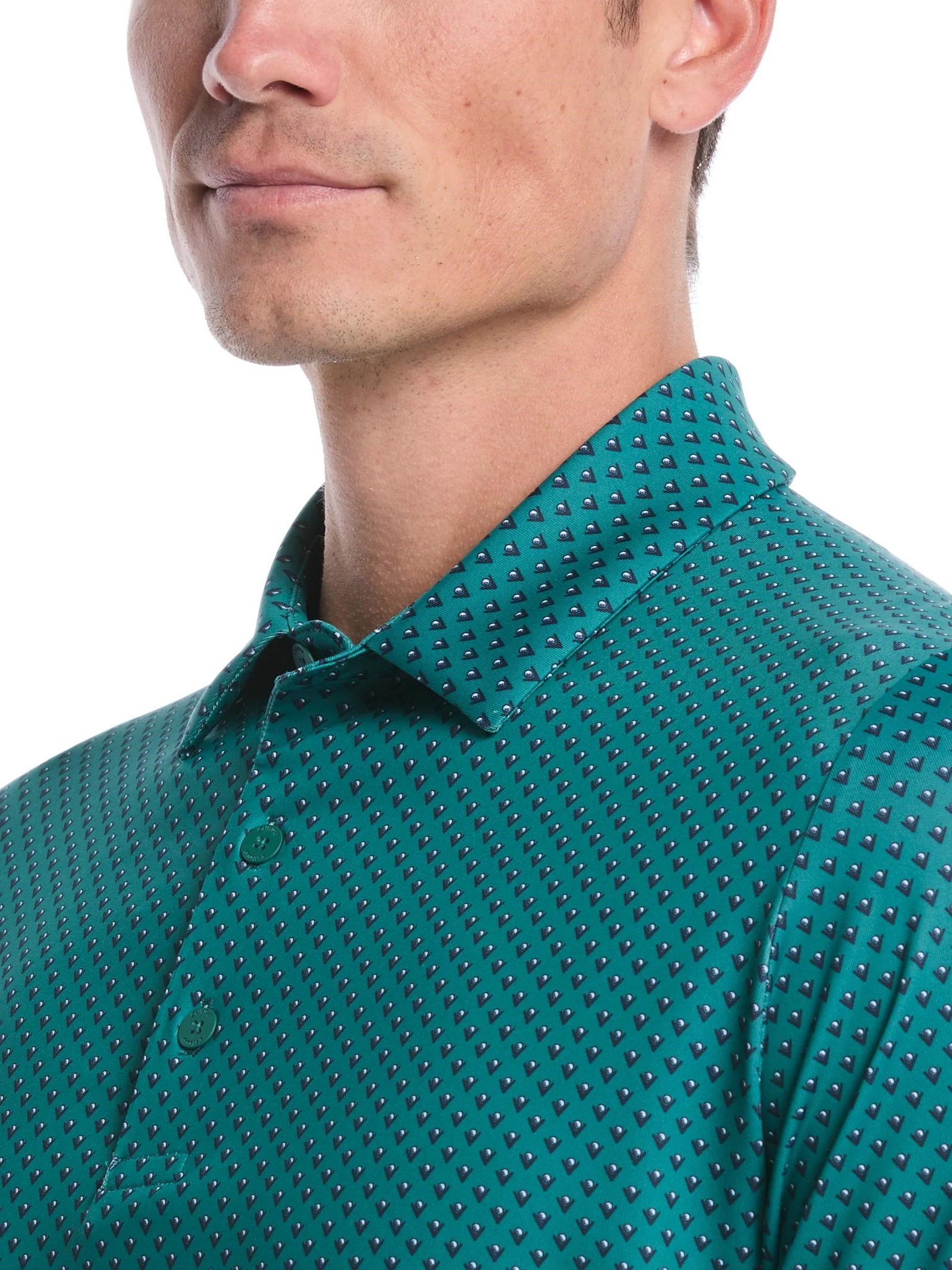 Callaway Trademark Golf Printed pánske polo, galapagos green
