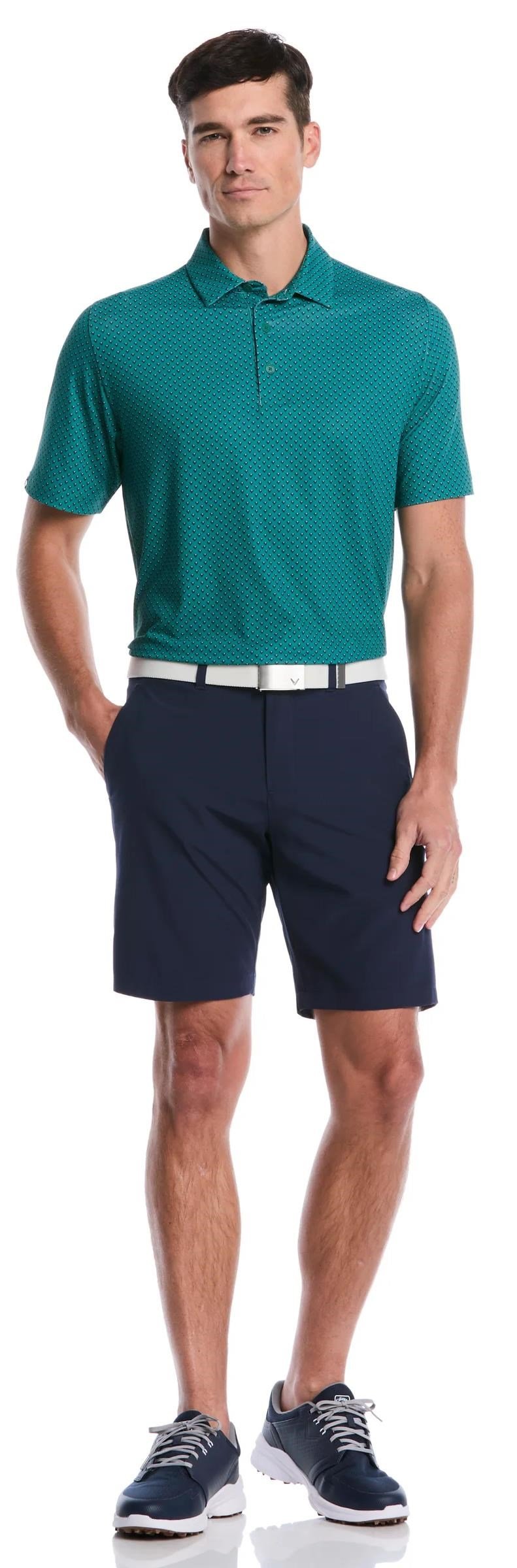 Callaway Trademark Golf Printed pánske polo, galapagos green