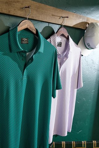 Callaway Trademark Golf Printed pánske polo, galapagos green