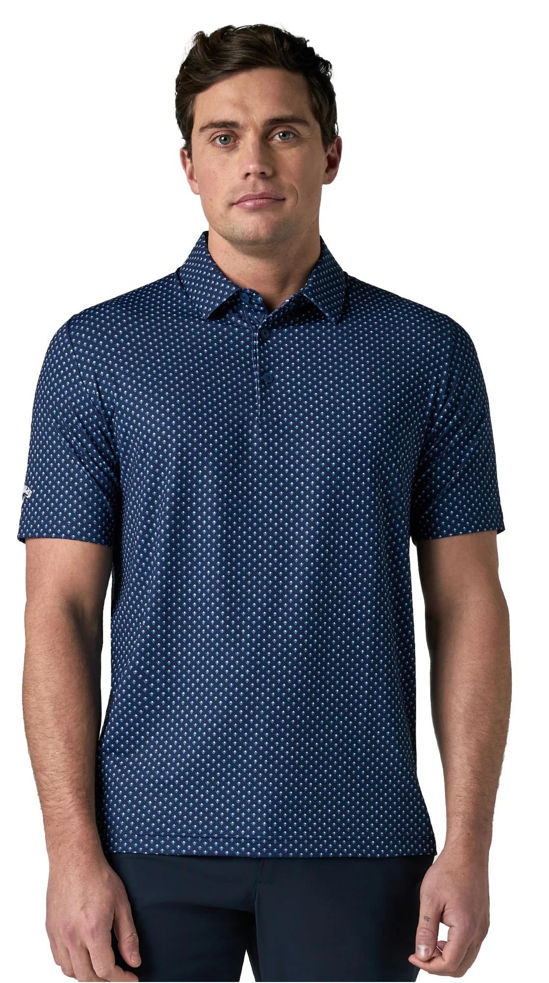 Callaway Trademark Printed pánske polo, peacoat