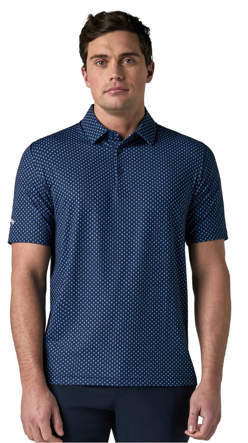 Callaway Trademark Printed pánske polo, peacoat