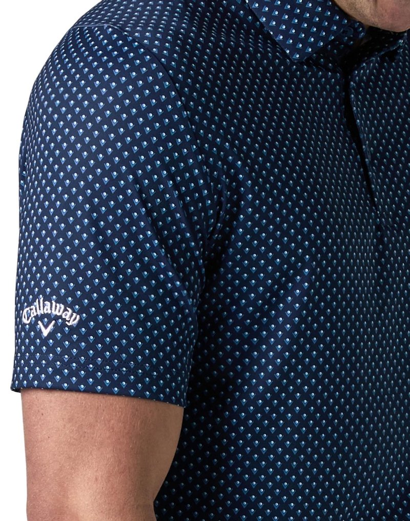Callaway Trademark Printed pánske polo, peacoat