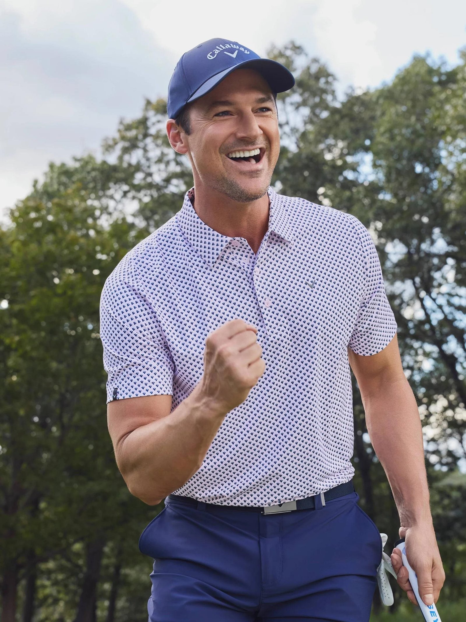 Callaway Trademark pánske polo, pink tulle