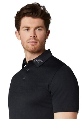 Callaway Odyssey Ventilated Jacquard pánske polo, caviar