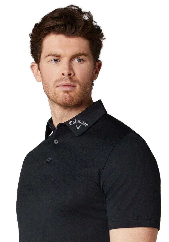 Callaway Odyssey Ventilated Jacquard pánske polo, caviar