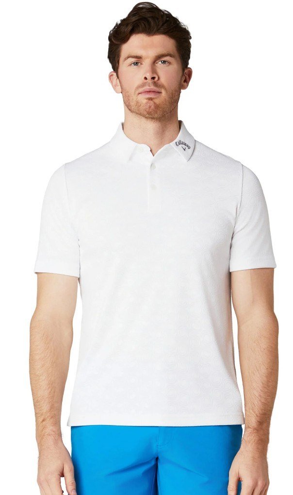 Callaway Odyssey Ventilated Jacquard pánske polo, bright white