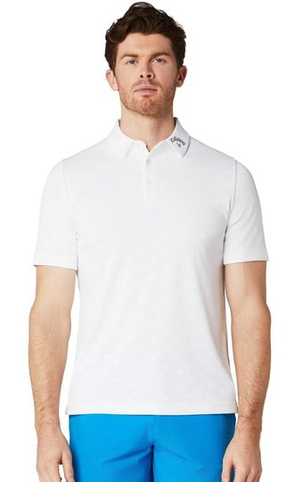 Callaway Odyssey Ventilated Jacquard pánske polo, bright white