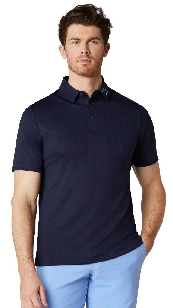 Callaway Odyssey Ventilated Jacquard pánske polo, peacoat