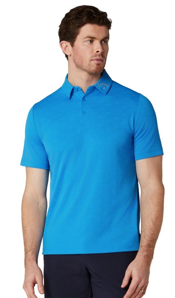 Callaway Odyssey Ventilated Jacquard pánske polo, brilliant blue