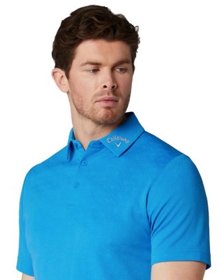 Callaway Odyssey Ventilated Jacquard pánske polo, brilliant blue