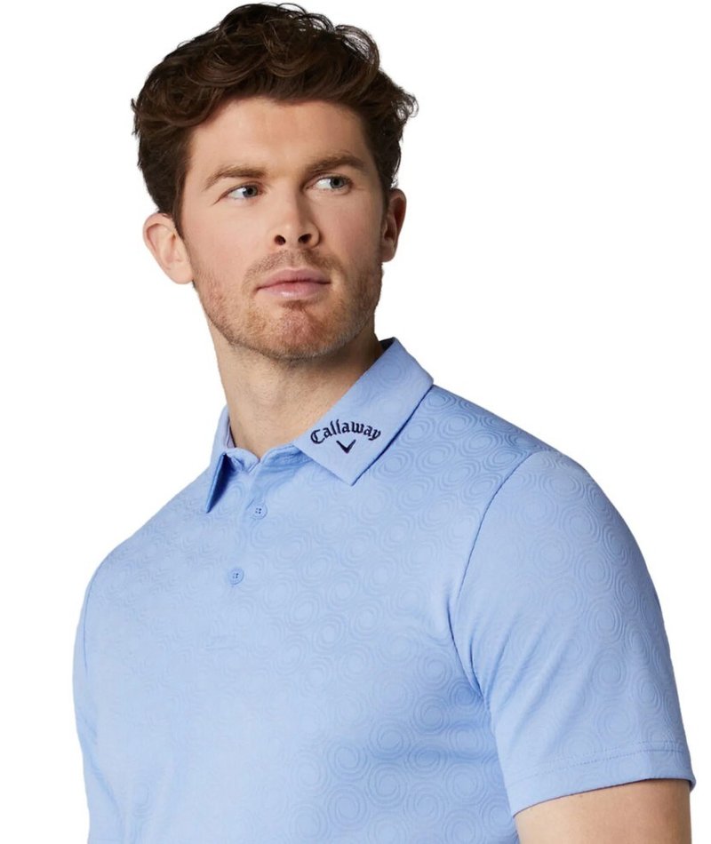 Callaway Odyssey Ventilated Jacquard pánske polo, vista blue
