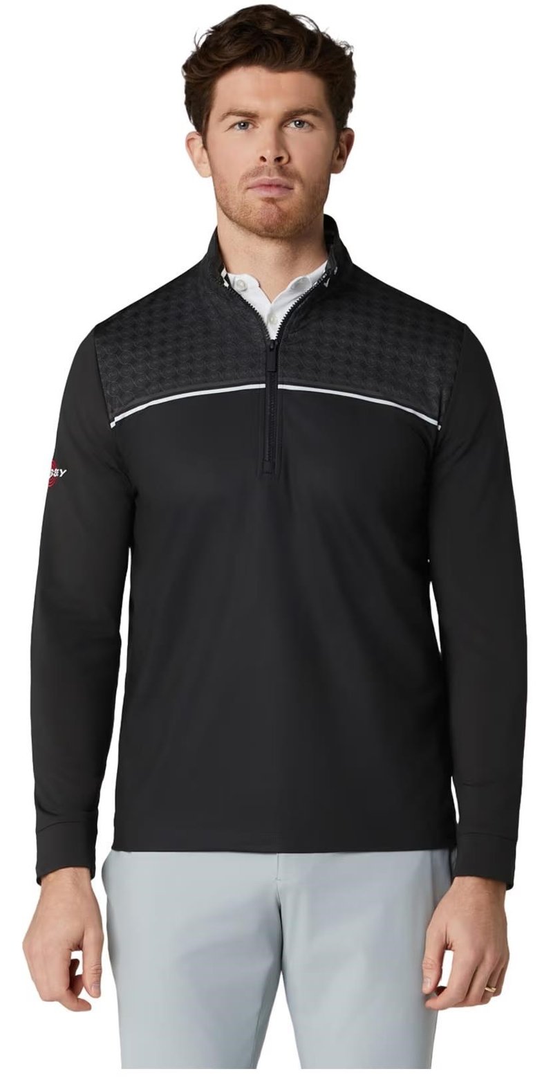 Callaway Odyssey Printed Block pánska mikina, caviar