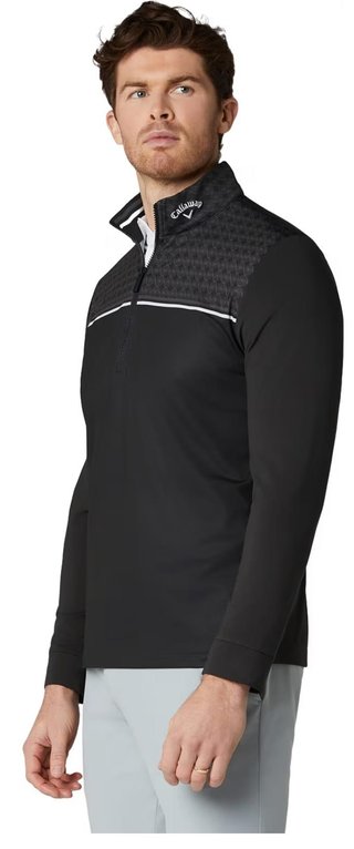 Callaway Odyssey Printed Block pánska mikina, caviar
