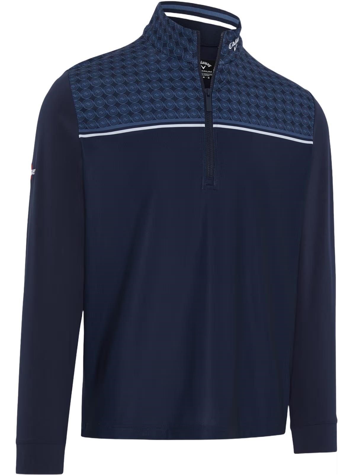 Callaway Odyssey Printed Block pánska mikina, peacoat