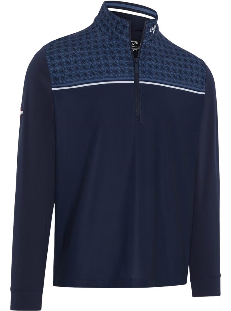 Callaway Odyssey Printed Block pánska mikina, peacoat