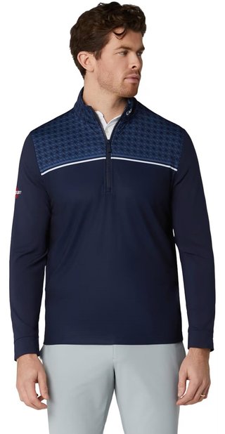 Callaway Odyssey Printed Block pánska mikina, peacoat
