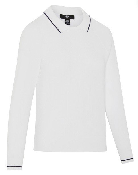 Callaway Collared dámsky sveter, brilliant white