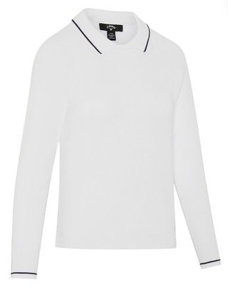 Callaway Collared dámsky sveter, brilliant white